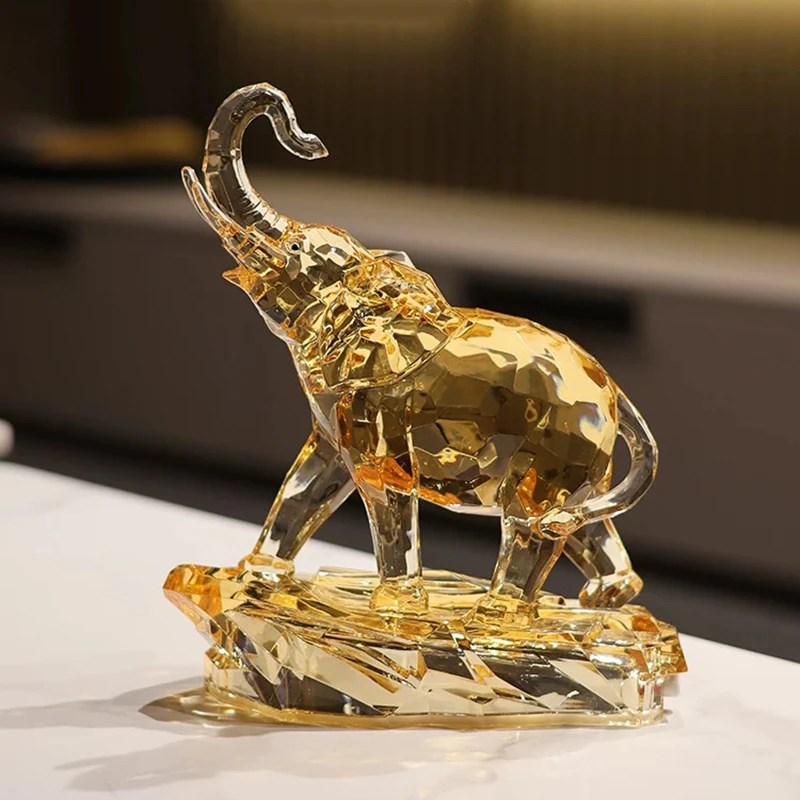 Elephant Sculpture Ornament,Acrylic Elephant Model Statue,Luxury Artworks,Crafts Office Desktop Decoration,Nordic Decor,Art Gift 
Elephant Sculpture Ornament,Acrylic Elephant Model Statue,Luxury Artworks,Crafts Office Desktop Decoration,Nordic Decor,Art Gift