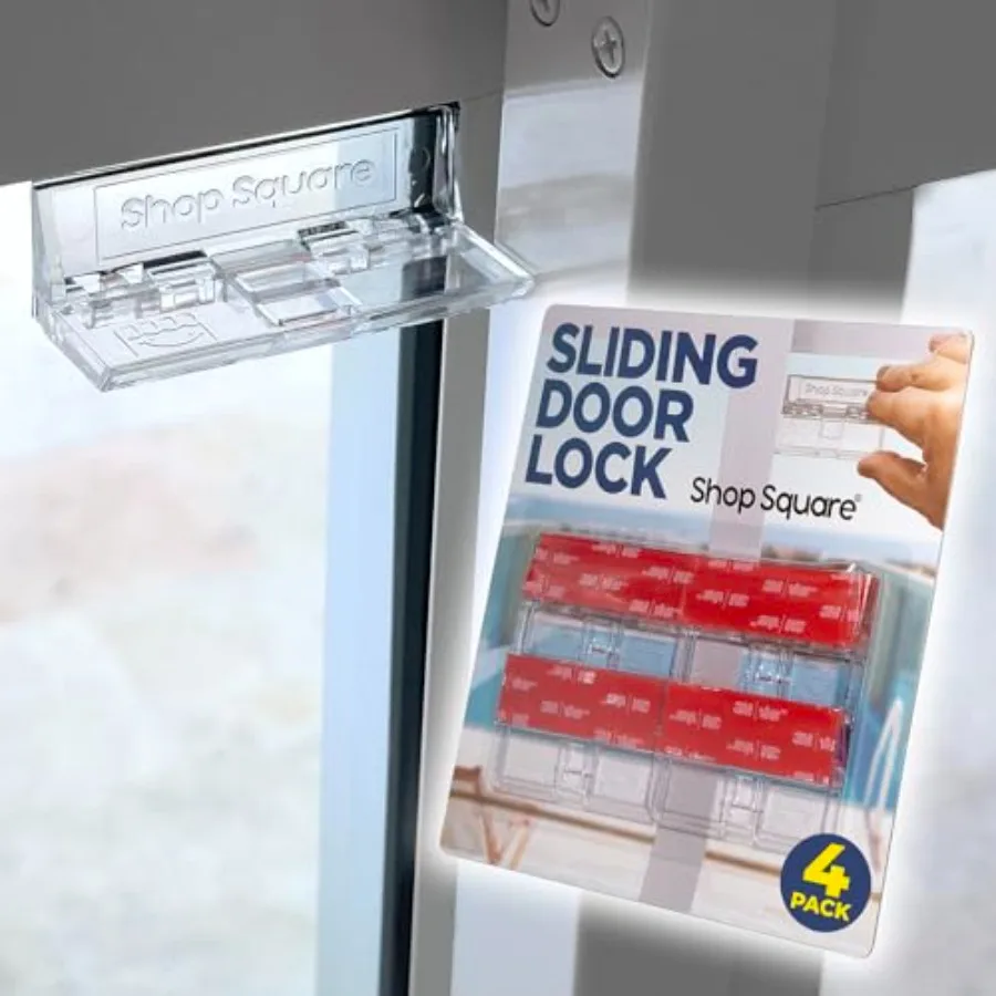 Sliding Glass Door Lock for Home Safety - 4 Pack Sliding Patio Door Locks, Child Safety Slide Window Stopper, Extra Strong Adhe
Sliding Glass Door Lock for Home Safety - 4 Pack Sliding Patio Door Locks, Child Safety Slide Window Stopper, Extra Strong Adhe
