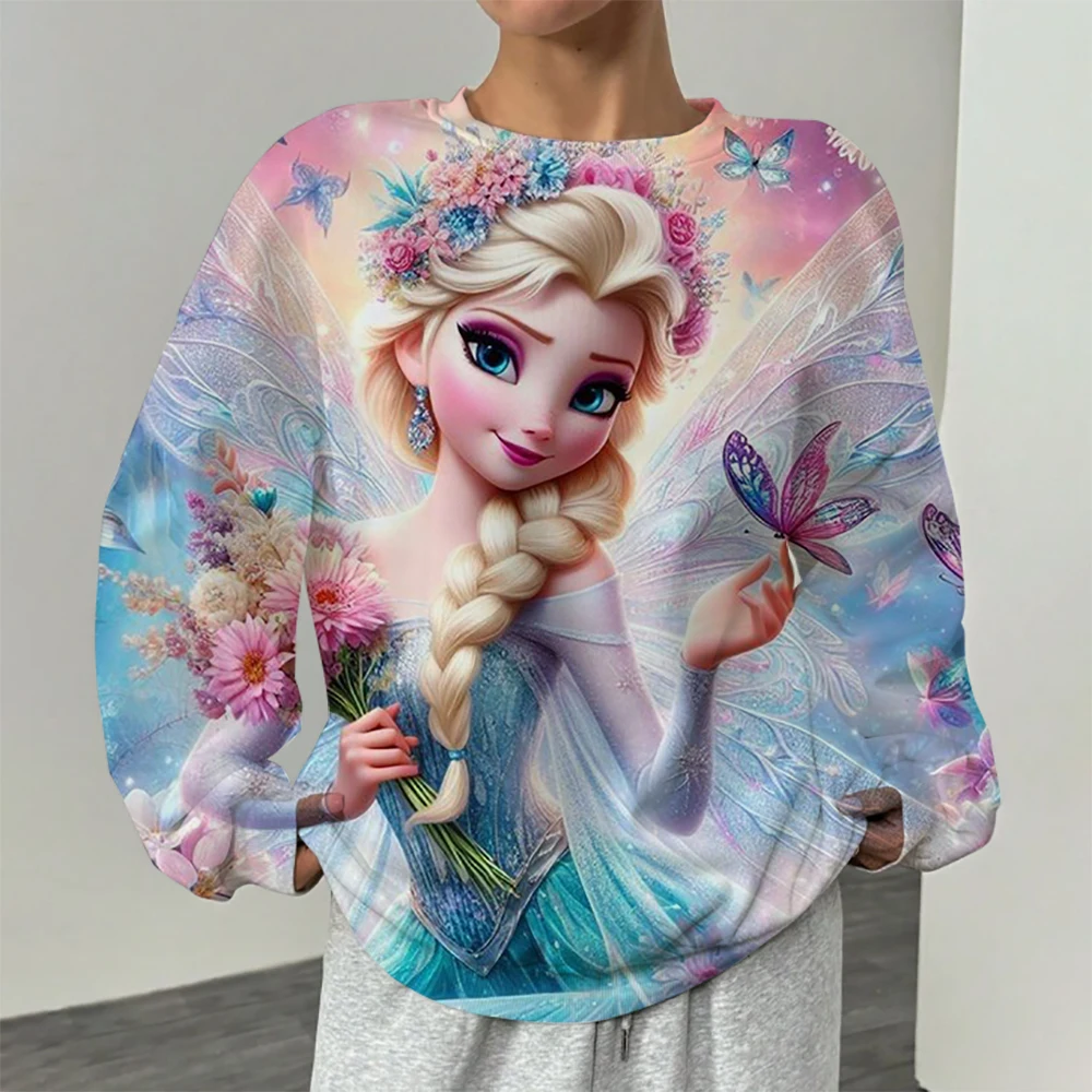 Disney Princess Cartoon Anime Print Women's round neck pullover sweater Autumn and Winter new style Couple's clothing pullover
Disney Princess Cartoon Anime Print Women's round neck pullover sweater Autumn and Winter new style Couple's clothing pullover