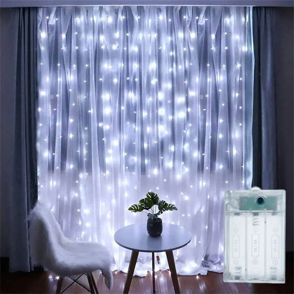Battery Power LED Curtain Fairy Light String Outdoor Bedroom Decoration Ramadan Home Decoration Mother's Day Eid Mubarak
Battery Power LED Curtain Fairy Light String Outdoor Bedroom Decoration Ramadan Home Decoration Mother's Day Eid Mubarak