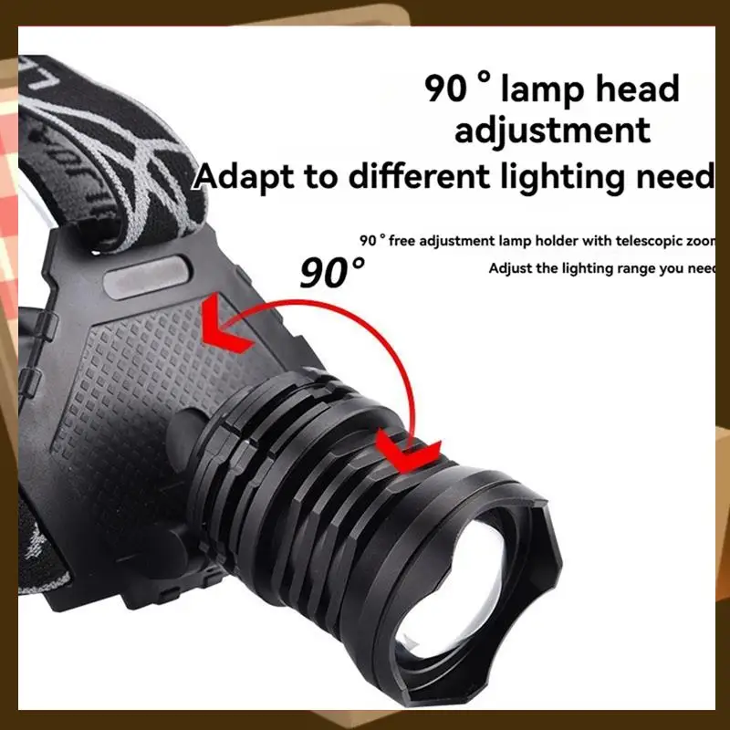 Rechargeable LED Headlamp, USB Fast Charging & 5 Modes Zoomable Waterproof Headlamp For Camping, Exploring, Fishing-AA85
Rechargeable LED Headlamp, USB Fast Charging & 5 Modes Zoomable Waterproof Headlamp For Camping, Exploring, Fishing-AA85