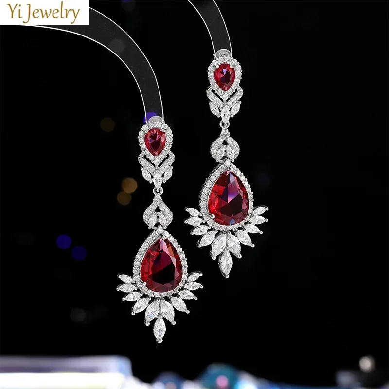 Red Royalblue Water Drop Earrings for Women Evening Party Luxury Jewelry Shiny Zircon Dangle Earrings Female Gift
Red Royalblue Water Drop Earrings for Women Evening Party Luxury Jewelry Shiny Zircon Dangle Earrings Female Gift