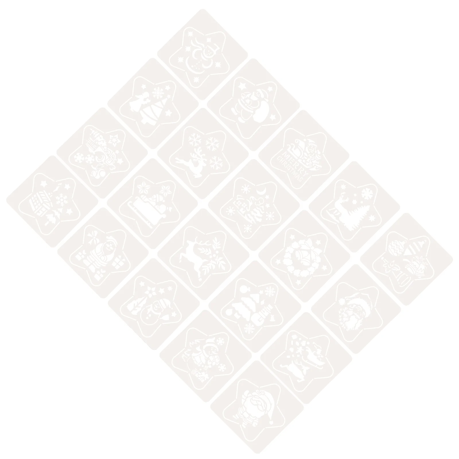 20 Pcs Christmas Cake Stencils Template Hollow Templates Straight Hair Child Cookie
20 Pcs Christmas Cake Stencils Template Hollow Templates Straight Hair Child Cookie