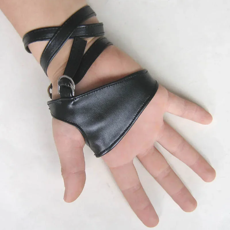 Hot-selling women's sexy nightclub gloves, Gothic punk rock black faux leather fingerless gloves
Hot-selling women's sexy nightclub gloves, Gothic punk rock black faux leather fingerless gloves