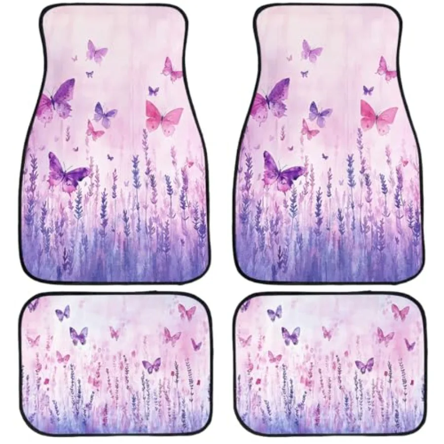 Car Floor Mats Set of 4 Flower Purple Watercolor Lavender Automotive Car Floor Carpets Non-Slip Auto Car Accessories Universal
Car Floor Mats Set of 4 Flower Purple Watercolor Lavender Automotive Car Floor Carpets Non-Slip Auto Car Accessories Universal