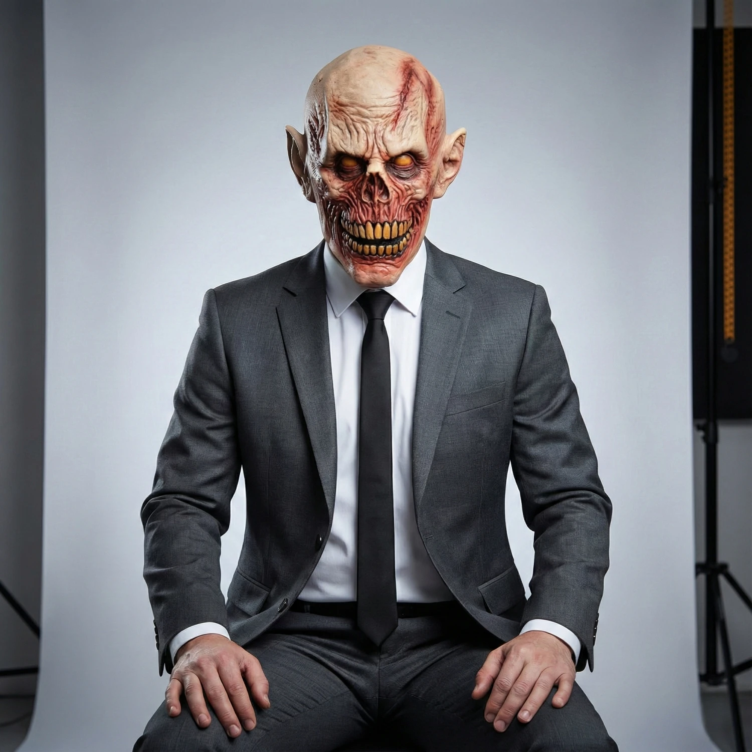 Жуткая реалистичная маска зомби для взрослых, латексная маска на всю голову, ходунки с кровавыми открытыми зубами и шрамами для опора ужасов
Жуткая реалистичная маска зомби для взрослых, латексная маска на всю голову, ходунки с кровавыми открытыми зубами и шрамами для опора ужасов