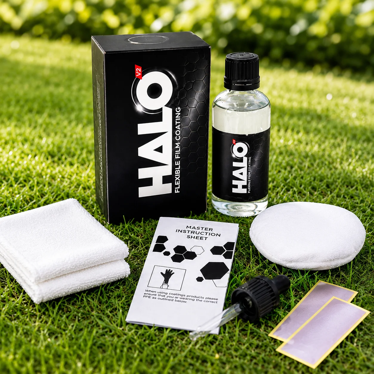 Halo V2 Flexible Paint PPF Viny Protection Safe for All Types of Wraps/PPF Gloss Satin Matte Finishes Plus Self Healing
Halo V2 Flexible Paint PPF Viny Protection Safe for All Types of Wraps/PPF Gloss Satin Matte Finishes Plus Self Healing