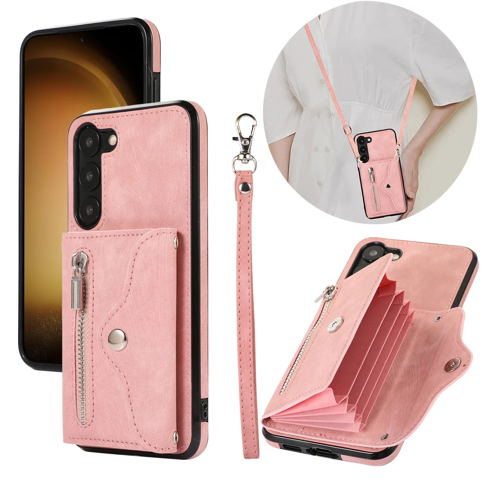 Long Lanyard Zipper Wallet Leather Cards Solt Case For Samsung Galaxy S25 Ultra S24 S23 S22 S21 Fe A55 A35 A15 Crossbody Cover F
Long Lanyard Zipper Wallet Leather Cards Solt Case For Samsung Galaxy S25 Ultra S24 S23 S22 S21 Fe A55 A35 A15 Crossbody Cover F