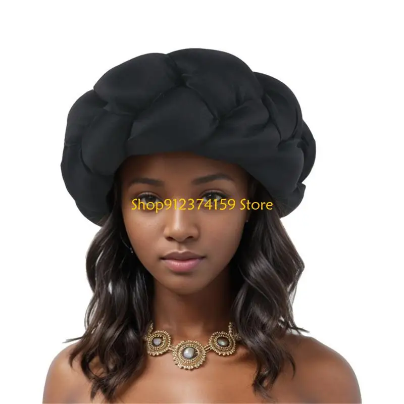 G5AE Fashion African Braided Headband High Skull Turban Caps Big Hairband for Music Festival Theme Event Oversized Hairband
G5AE Fashion African Braided Headband High Skull Turban Caps Big Hairband for Music Festival Theme Event Oversized Hairband