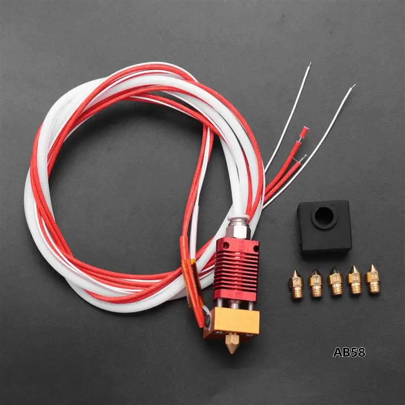 4X 3D Printer Extruder Assembled Mk8 Hot End For Ender 3 / Ender 3 Pro With Aluminum Heating Block, 1.75Mm, 0.4Mm Nozzle
4X 3D Printer Extruder Assembled Mk8 Hot End For Ender 3 / Ender 3 Pro With Aluminum Heating Block, 1.75Mm, 0.4Mm Nozzle