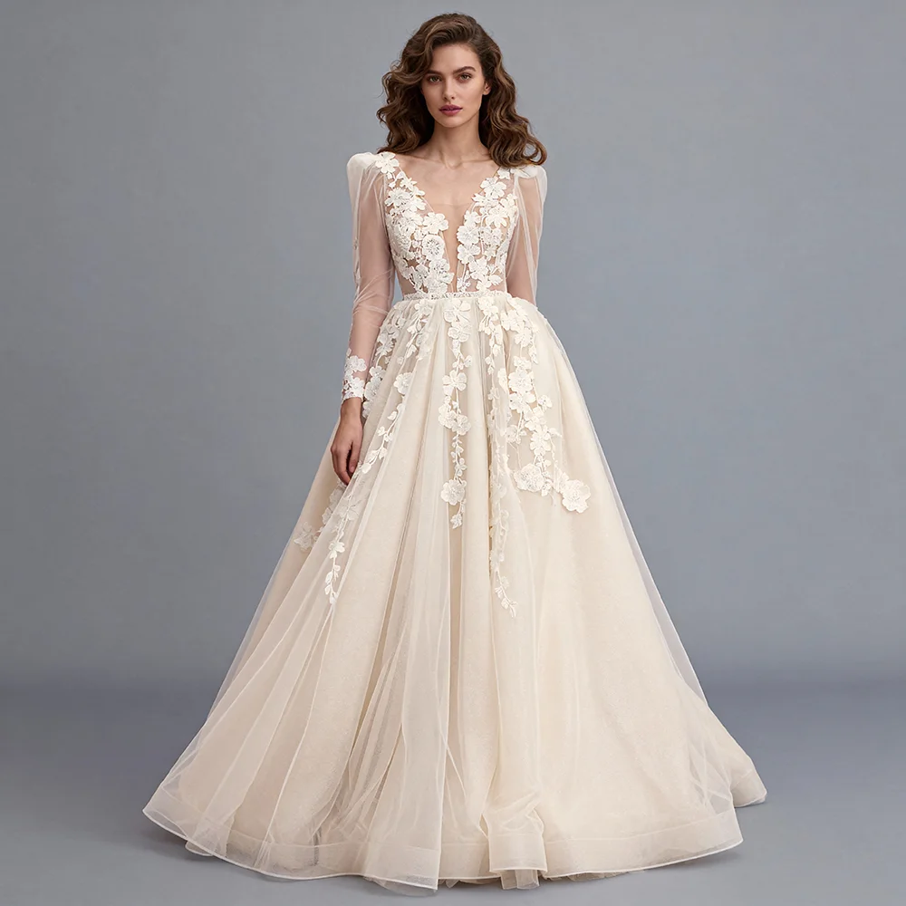 A Line Backless Wedding Dress Lace Applique Tulle Bespoke Occasion Dresses for Special Occasions Elegant Party Dresses YEWEN
A Line Backless Wedding Dress Lace Applique Tulle Bespoke Occasion Dresses for Special Occasions Elegant Party Dresses YEWEN