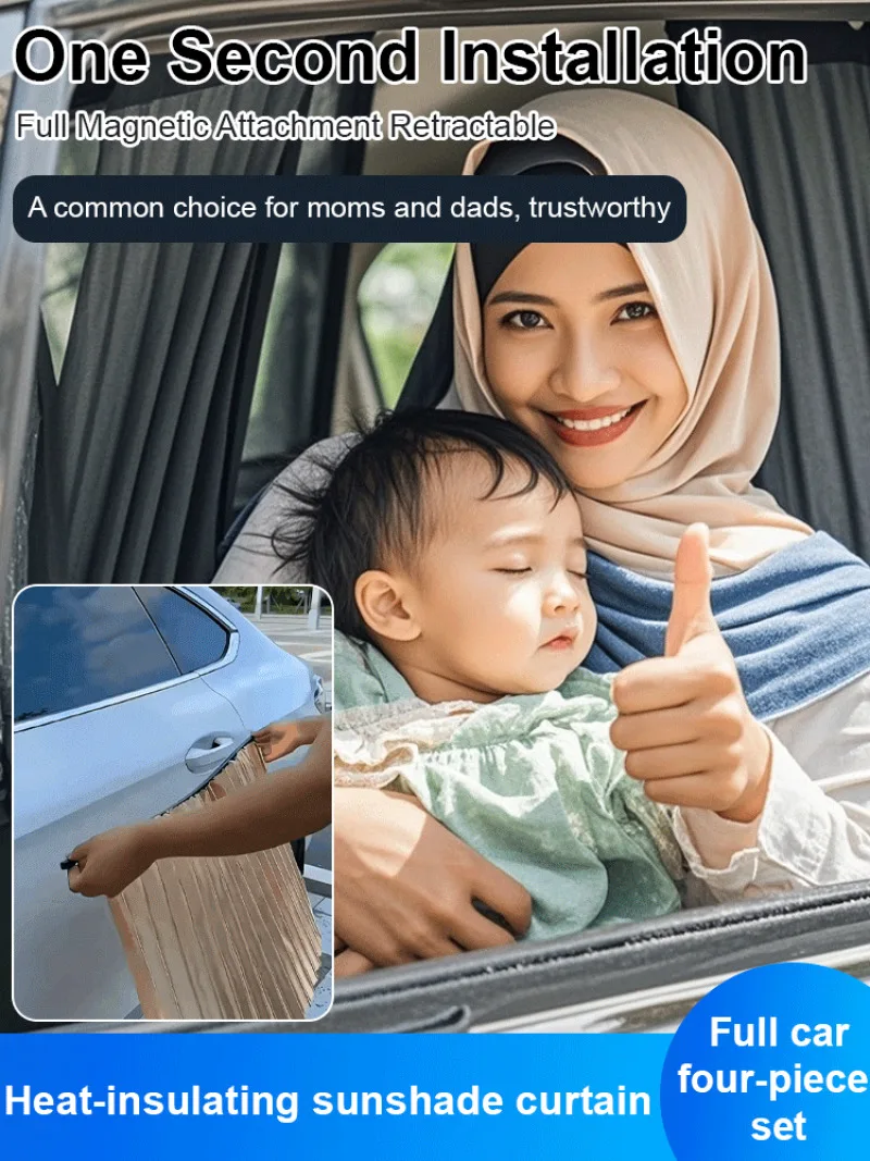 Car Curtains Privacy Sun Shading Private Sun Protection Self-absorbing Magnetic Pull Curtain Cloth Car Slide Auto Retractable
Car Curtains Privacy Sun Shading Private Sun Protection Self-absorbing Magnetic Pull Curtain Cloth Car Slide Auto Retractable