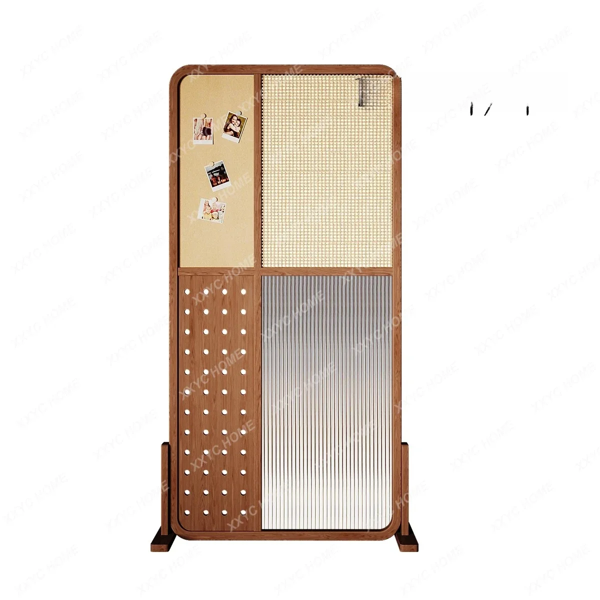 HMJSolid wood screen partition water pattern glass hole board rattan cherry shelf living room home entrance
HMJSolid wood screen partition water pattern glass hole board rattan cherry shelf living room home entrance