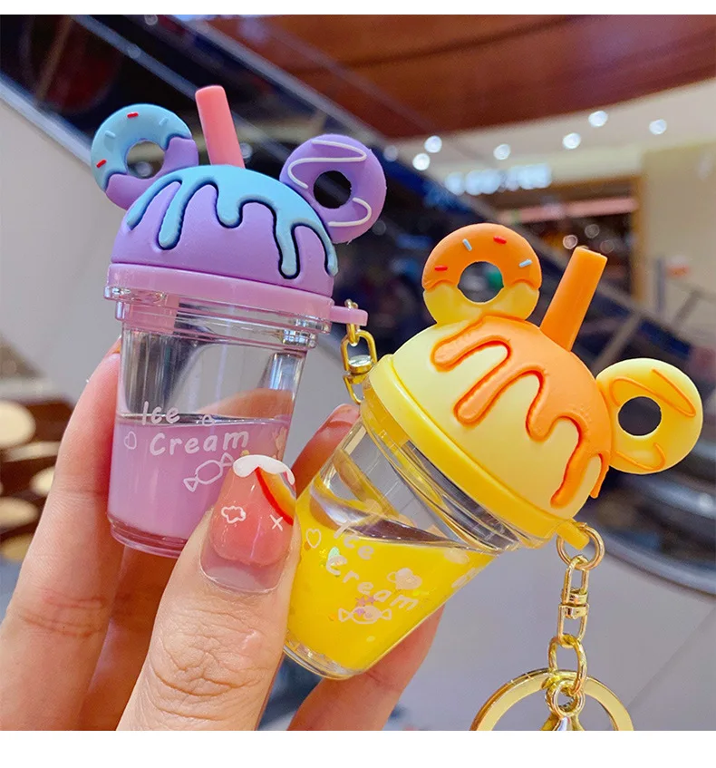 Creative Donuts Key Chain Popsicle Glitter Quicksand Keychain Liquid Floating Soft Drink Keyring for Women Backpack Pendant Gift
Creative Donuts Key Chain Popsicle Glitter Quicksand Keychain Liquid Floating Soft Drink Keyring for Women Backpack Pendant Gift