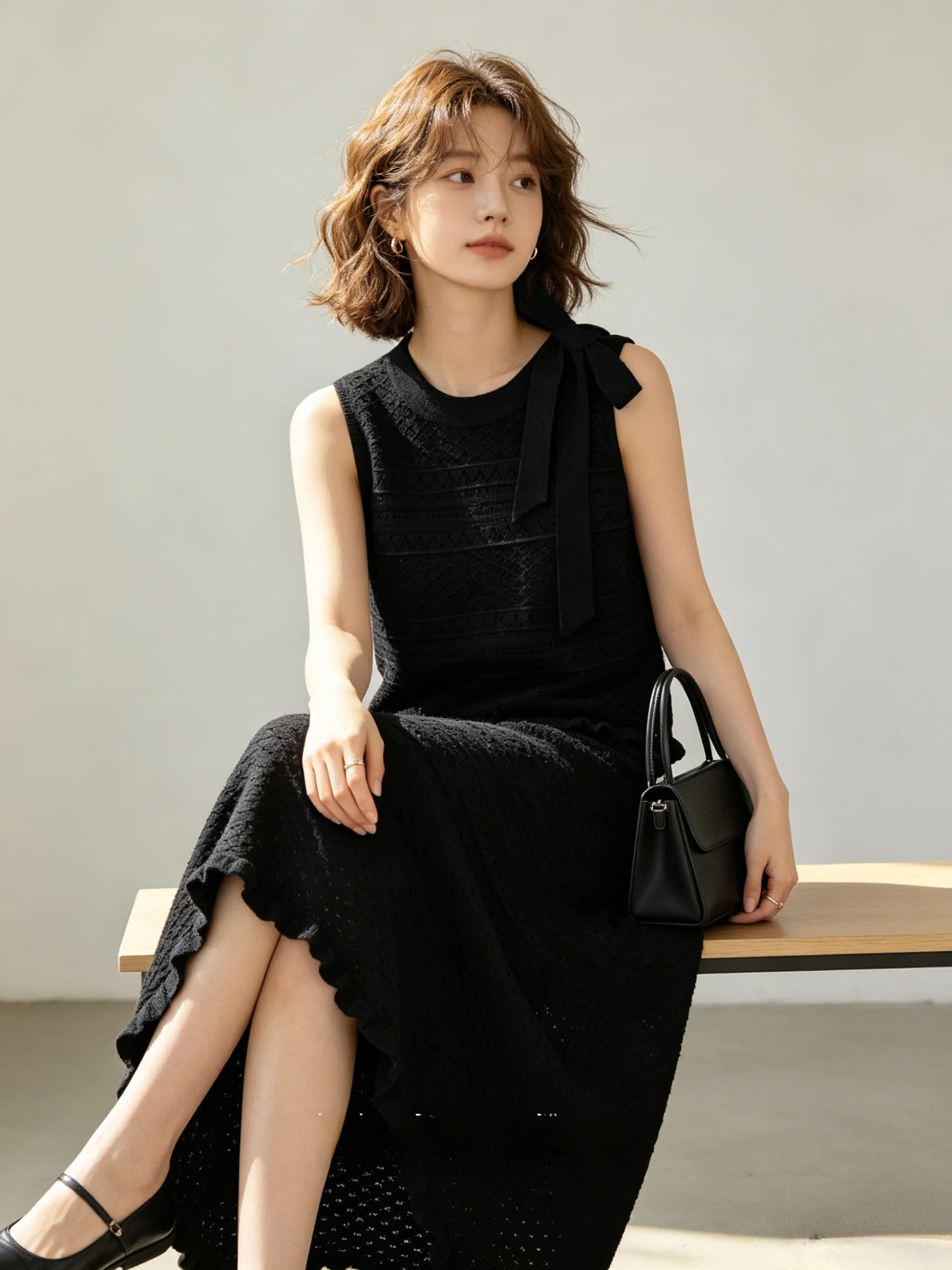 Elegant High-End Soft Knitted Vest Summer Halter Neck Hollow out Breathable Skin-Friendly Two-Piece Set with Draped Skirt
Elegant High-End Soft Knitted Vest Summer Halter Neck Hollow out Breathable Skin-Friendly Two-Piece Set with Draped Skirt