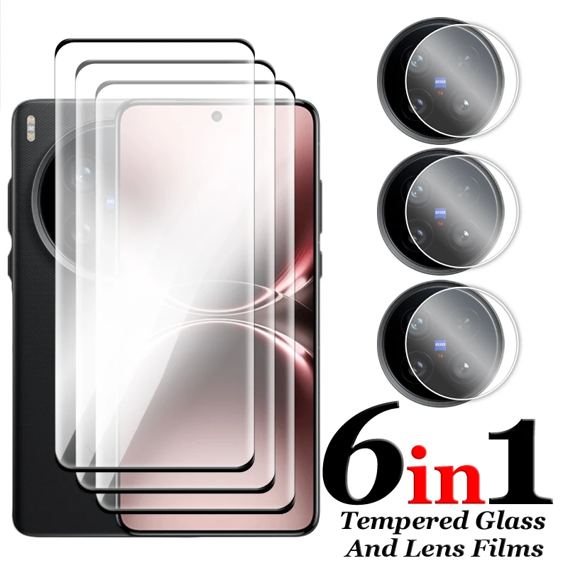 6in1 For Vivo X200 Ultra Glass For Vivo X100 X200 Pro X100 X200 Ultra 5G Tempered Glass 3D Curved Full Cover Screen Protector
6in1 For Vivo X200 Ultra Glass For Vivo X100 X200 Pro X100 X200 Ultra 5G Tempered Glass 3D Curved Full Cover Screen Protector