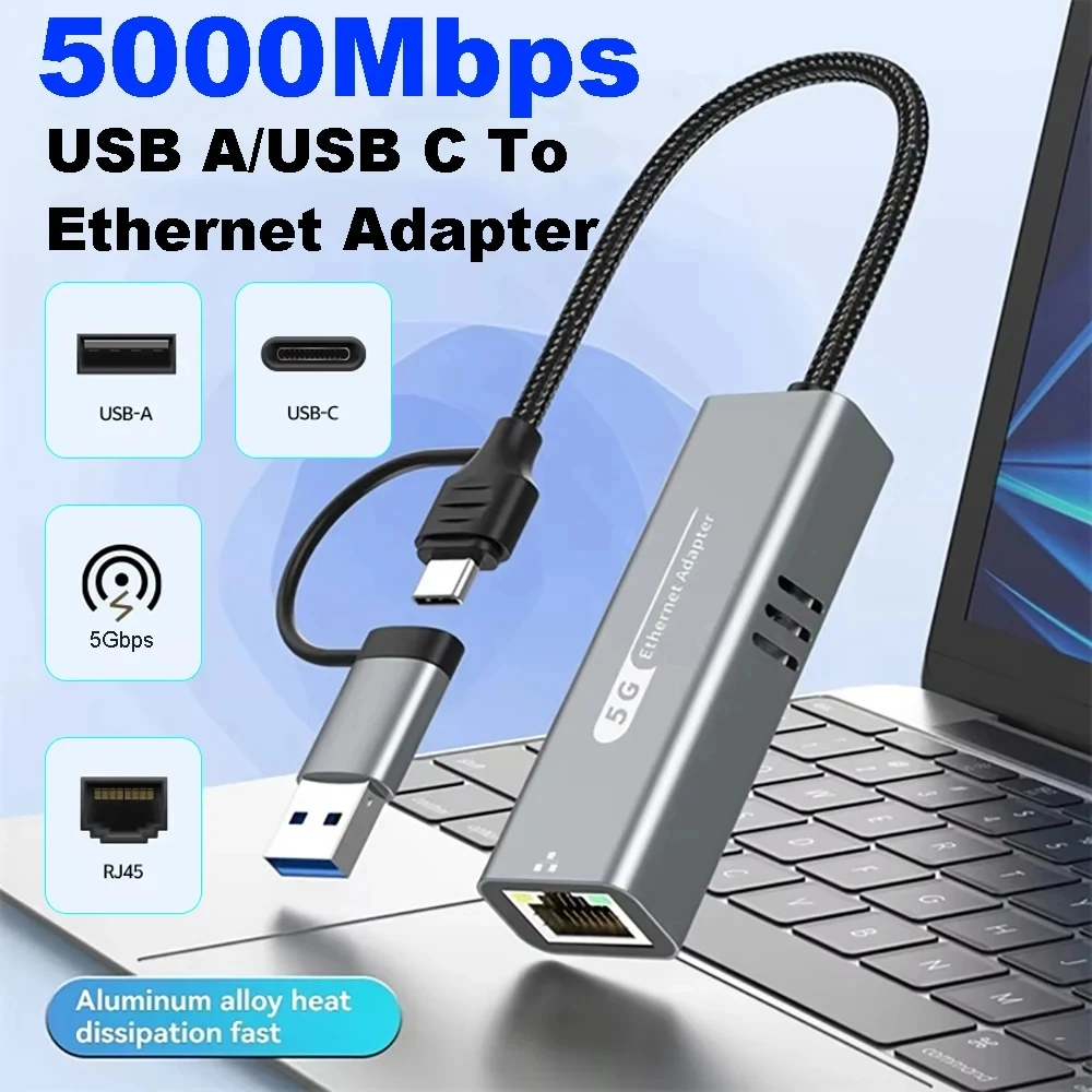 USB Ethernet-адаптер 5000 Мбит/с USB3.2 Type-C к RJ45 5 Гбит/с Ethernet-адаптер Конвертер сетевой карты HUB для ПК Windows 11 Ноутбук
USB Ethernet-адаптер 5000 Мбит/с USB3.2 Type-C к RJ45 5 Гбит/с Ethernet-адаптер Конвертер сетевой карты HUB для ПК Windows 11 Ноутбук