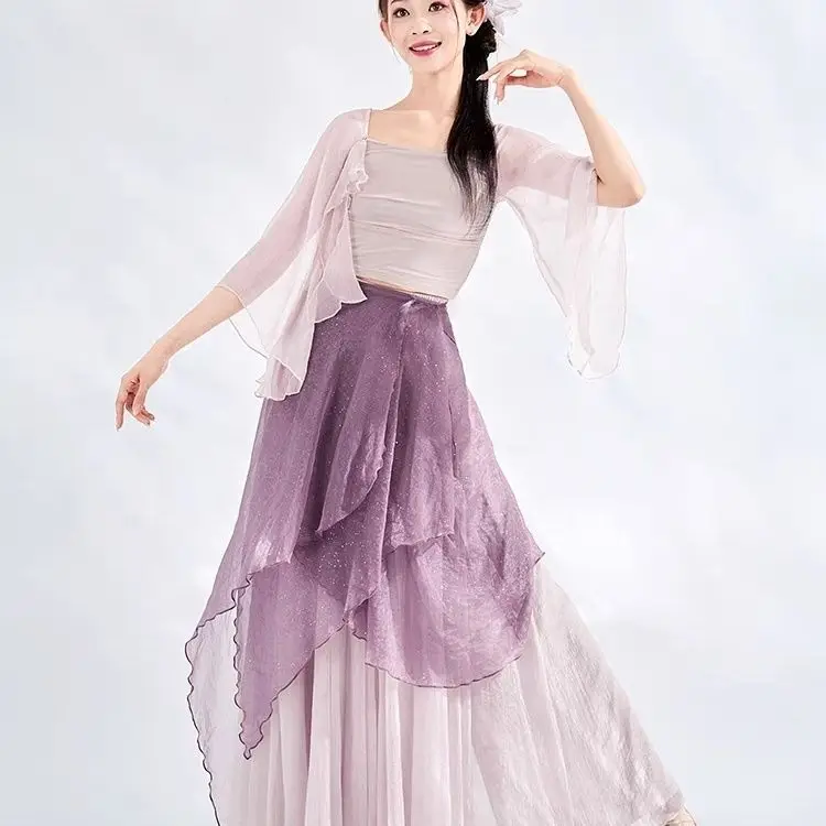Classical Dance, Elegant Summer Performance Costumes, Fairy Like Chinese Trumpet Sleeves, Gauze Clothes, Loose Gauze Skirts For
Classical Dance, Elegant Summer Performance Costumes, Fairy Like Chinese Trumpet Sleeves, Gauze Clothes, Loose Gauze Skirts For
