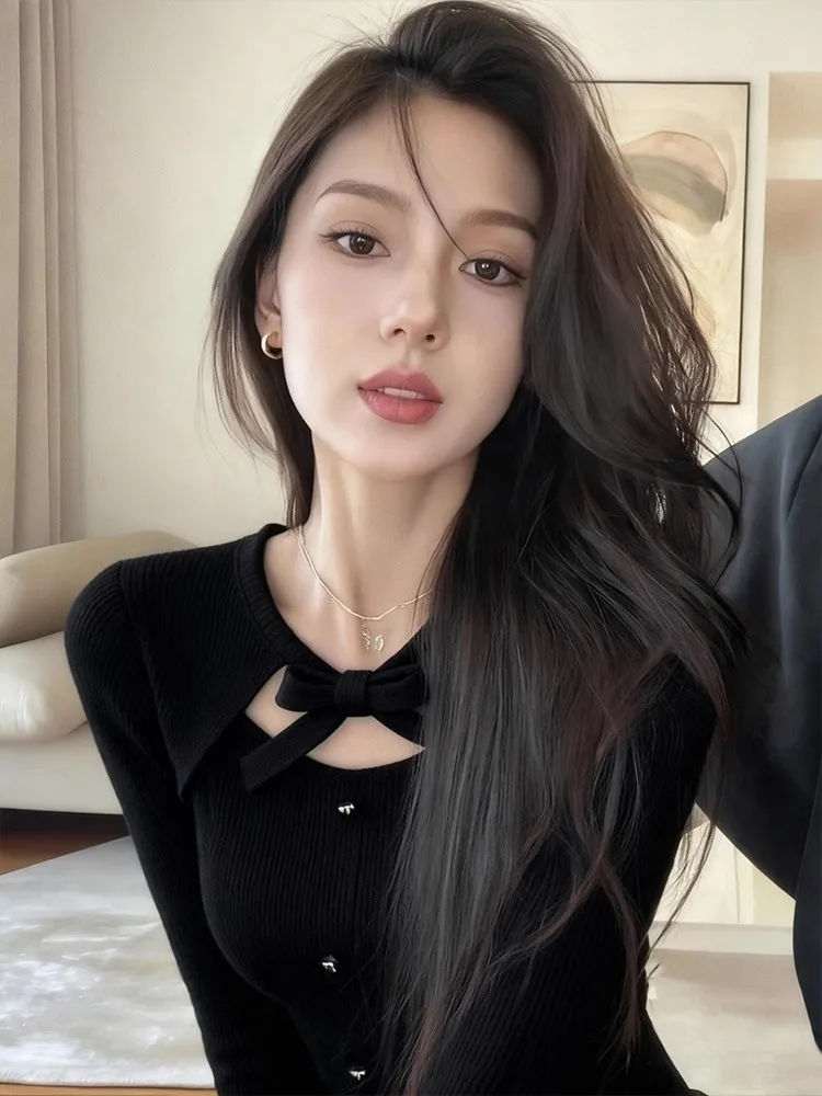 Ele Knot Hollow Knitted Sweater Women's Autumn Winter Slimming Long Sve Top French Sle Faion Brand Morni...
Ele Knot Hollow Knitted Sweater Women's Autumn Winter Slimming Long Sve Top French Sle Faion Brand Morni...