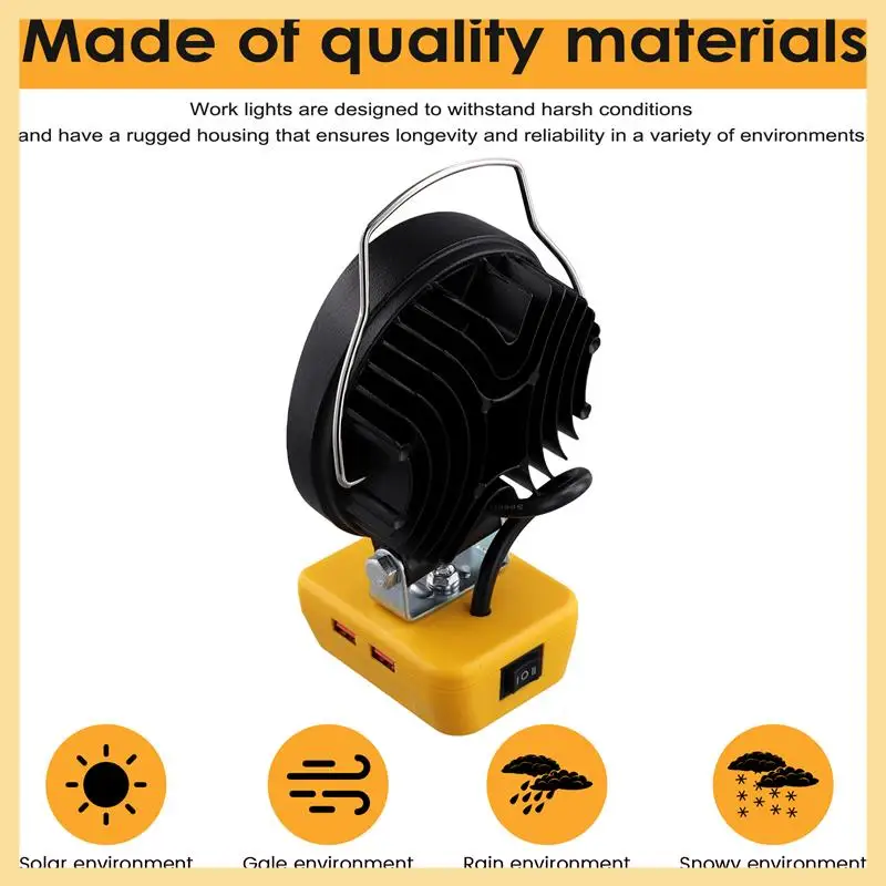 GOOD-For 18V 20V Battery 4Inch 18W Work LED Light 6500K LED Outdoor Engineering Light
GOOD-For 18V 20V Battery 4Inch 18W Work LED Light 6500K LED Outdoor Engineering Light