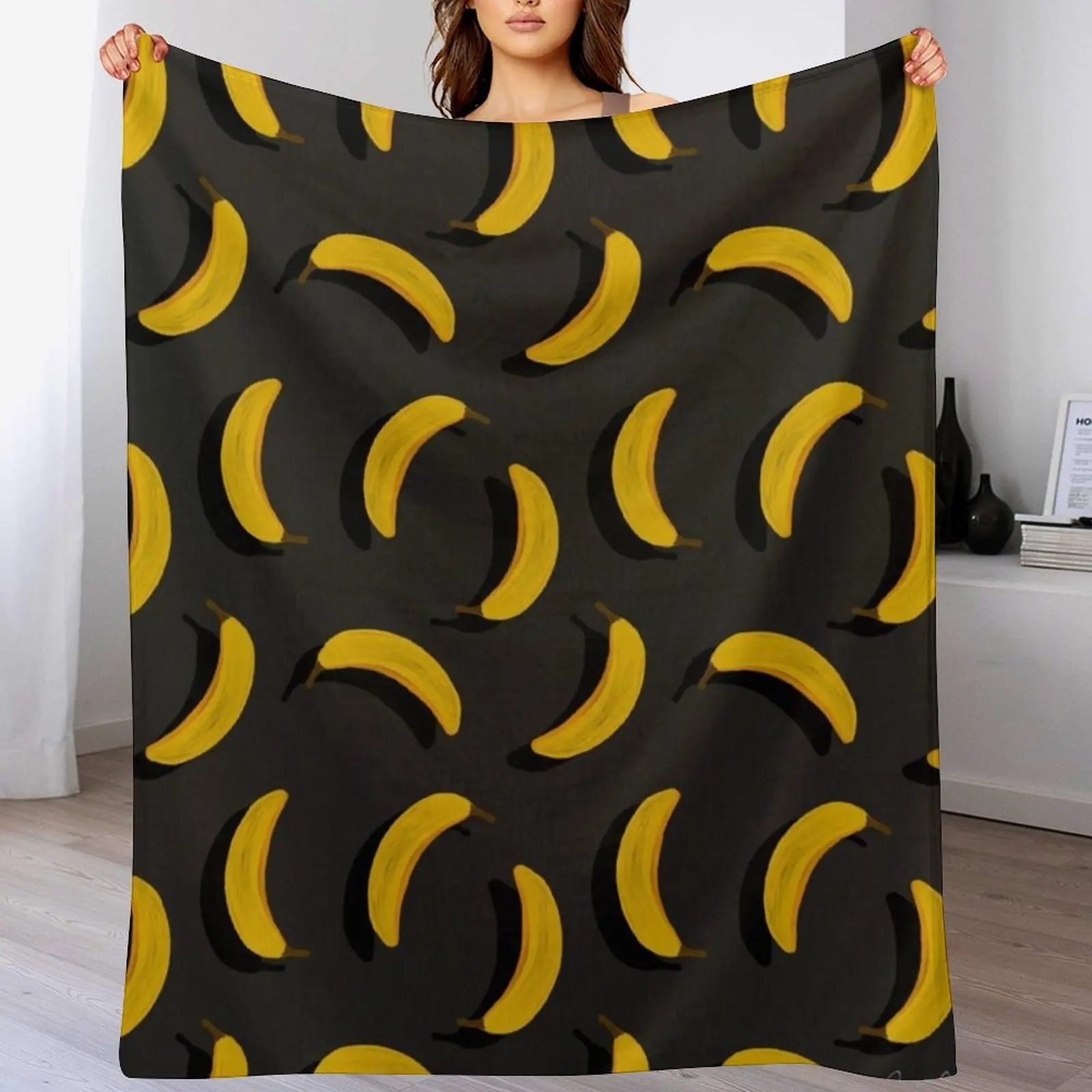 Banana Pattern a Yellow & Charcoal Throw Blanket Multi Use Warm Blanket for Living Room Bedroom
Banana Pattern a Yellow & Charcoal Throw Blanket Multi Use Warm Blanket for Living Room Bedroom