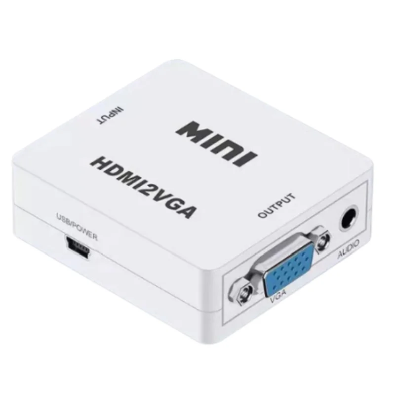 HDMI to VGA Converter with Audio 1080P Video Converter HDMI2VGA Adapter Cable for DisplayPort/Laptop to TV/Projector
HDMI to VGA Converter with Audio 1080P Video Converter HDMI2VGA Adapter Cable for DisplayPort/Laptop to TV/Projector