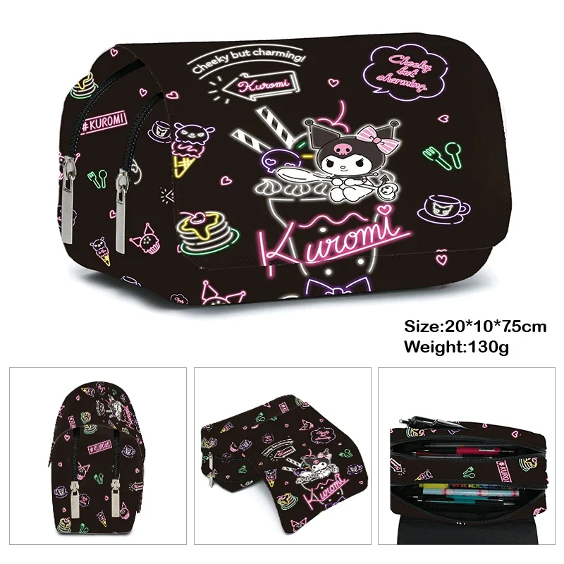 Printing Kuromi Double-layer Pencil Bag Primary and Secondary School Students Cartoon Pencil Bag Mochila Children's Gifts
Printing Kuromi Double-layer Pencil Bag Primary and Secondary School Students Cartoon Pencil Bag Mochila Children's Gifts