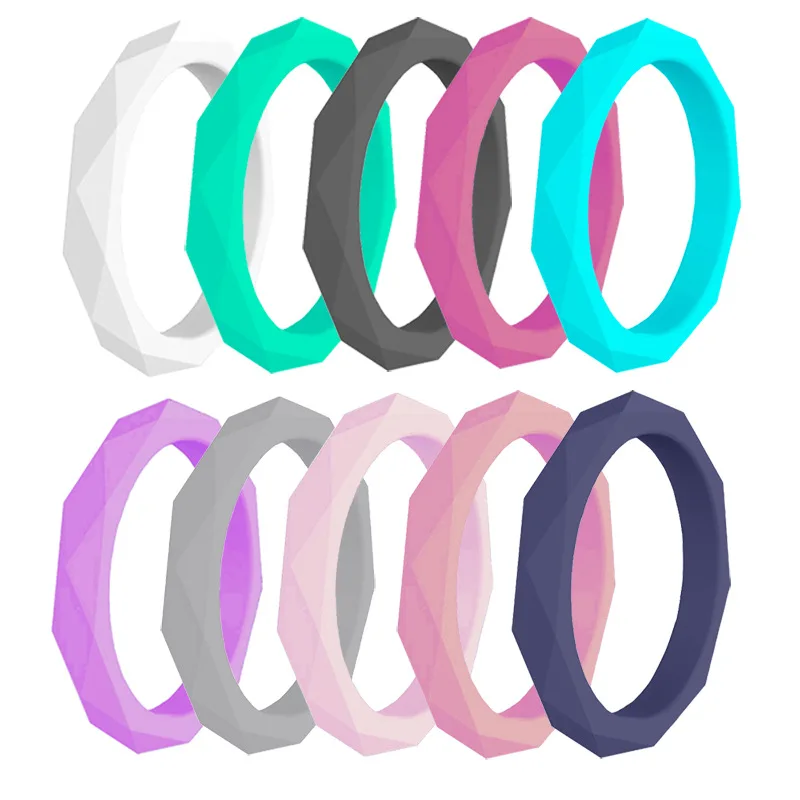 10pcs/set Sports Rhomb Stackable Silicone Rings Fine Gift For Women Daily Wear Sporty Comfortable Ring Outdoor Running
10pcs/set Sports Rhomb Stackable Silicone Rings Fine Gift For Women Daily Wear Sporty Comfortable Ring Outdoor Running