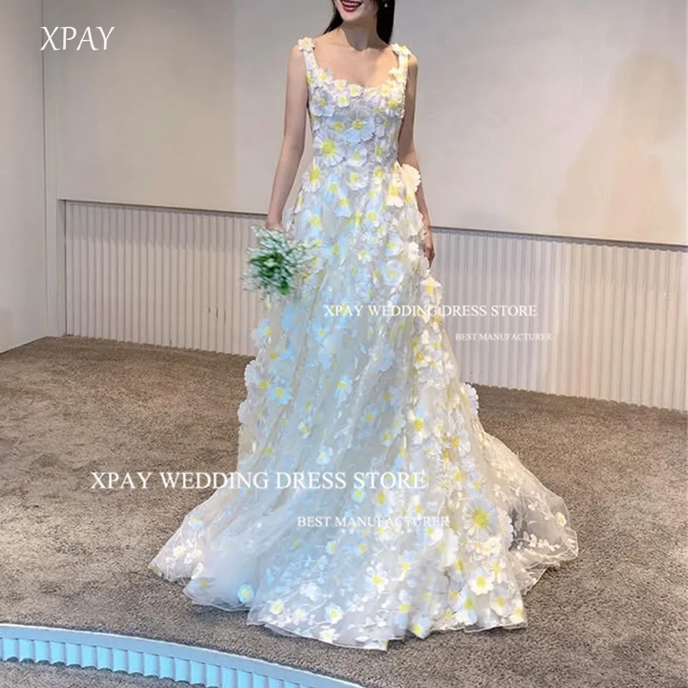 XPAY Sunshine Sunflower Strap Prom Dresses Korea Lady A-line Floor-Length Evening Gown Outdoor Photo Shoot Wedding Party Gown
XPAY Sunshine Sunflower Strap Prom Dresses Korea Lady A-line Floor-Length Evening Gown Outdoor Photo Shoot Wedding Party Gown