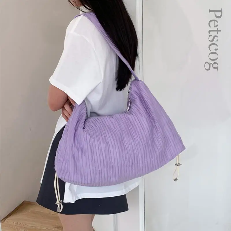 Shoulder Bags For Women Cotton Cloth Korean Fashion Casual Ladies Messenger Hobo Large Pack Pleated Y2K Travel Crossbody Bags
Shoulder Bags For Women Cotton Cloth Korean Fashion Casual Ladies Messenger Hobo Large Pack Pleated Y2K Travel Crossbody Bags