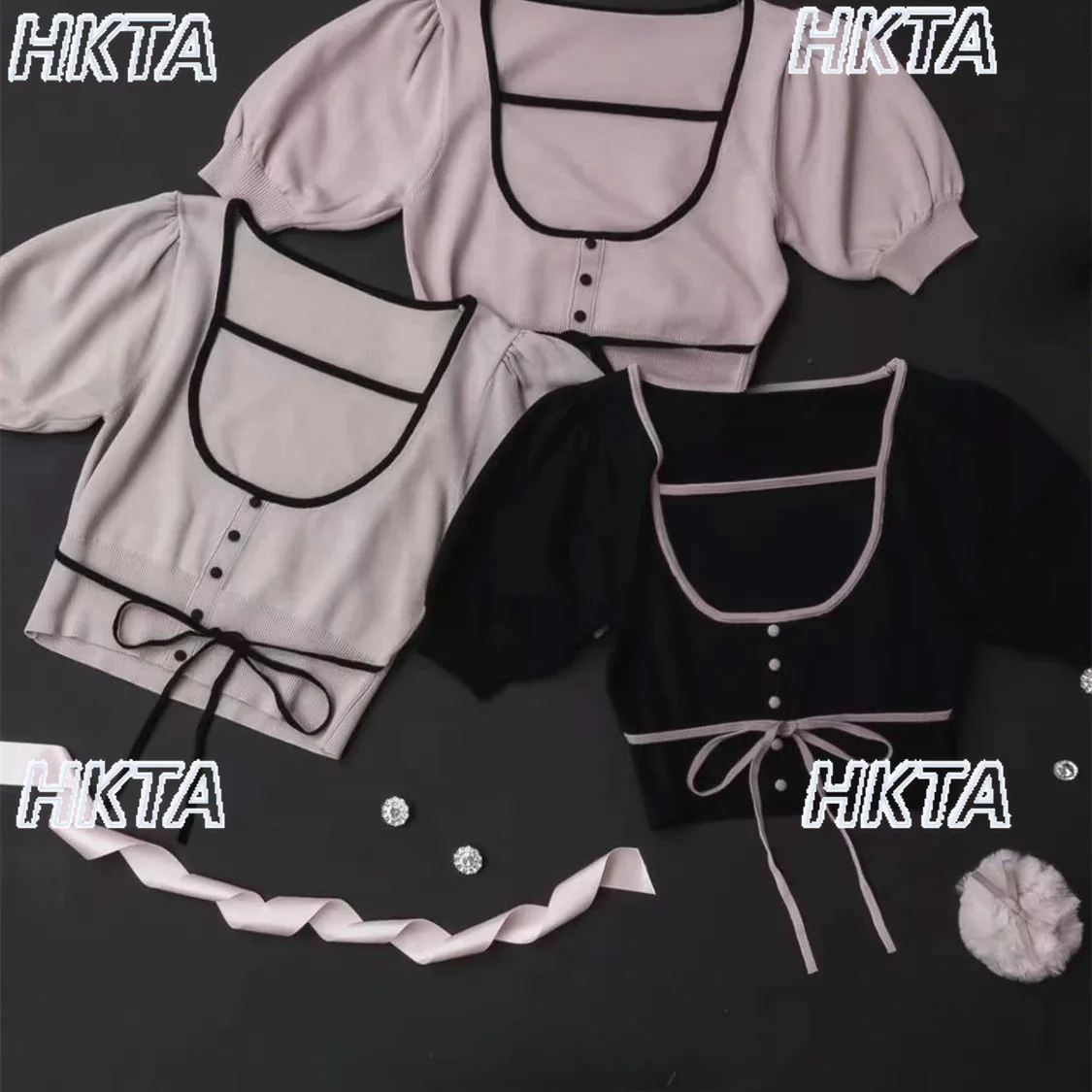 Original Japanese Style Casual Decoration Fake Two-piece U-neck Retro Knitting T-shirt Summer New Short-sleeved Tshirt Top Women
Original Japanese Style Casual Decoration Fake Two-piece U-neck Retro Knitting T-shirt Summer New Short-sleeved Tshirt Top Women