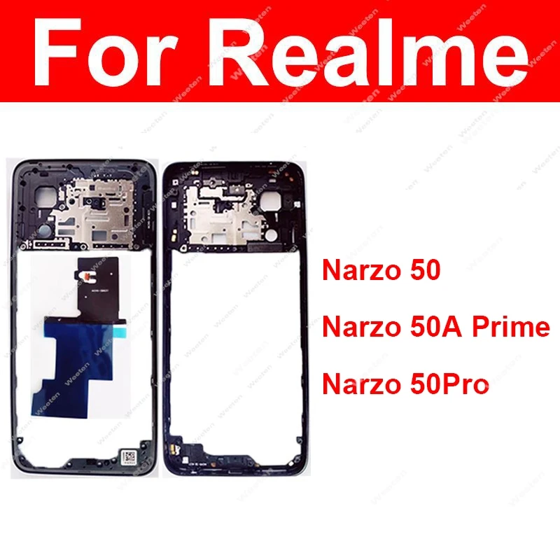 Middle Frame For Realme Narzo 50 50A Prime 50Pro 50 Pro 4G 5G Middle Frame Housing Cover with Side Button Parts
Middle Frame For Realme Narzo 50 50A Prime 50Pro 50 Pro 4G 5G Middle Frame Housing Cover with Side Button Parts