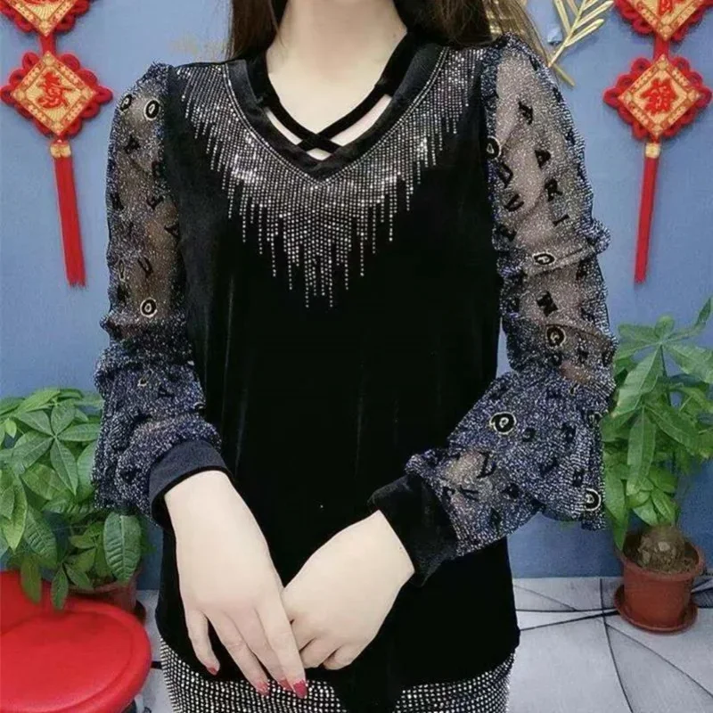 Spring Summer New Temperament Versatile Women Clothing Korean Version Fashion Hollow Out V-neck Long Sleeve Pullover Shirt D536
Spring Summer New Temperament Versatile Women Clothing Korean Version Fashion Hollow Out V-neck Long Sleeve Pullover Shirt D536