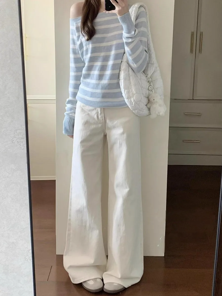 American Style High Waist Wide Leg Denim Jeans Women's Small Size Loose Drapey Straight Casual Versatile Slimming Floor-Lengt...
American Style High Waist Wide Leg Denim Jeans Women's Small Size Loose Drapey Straight Casual Versatile Slimming Floor-Lengt...