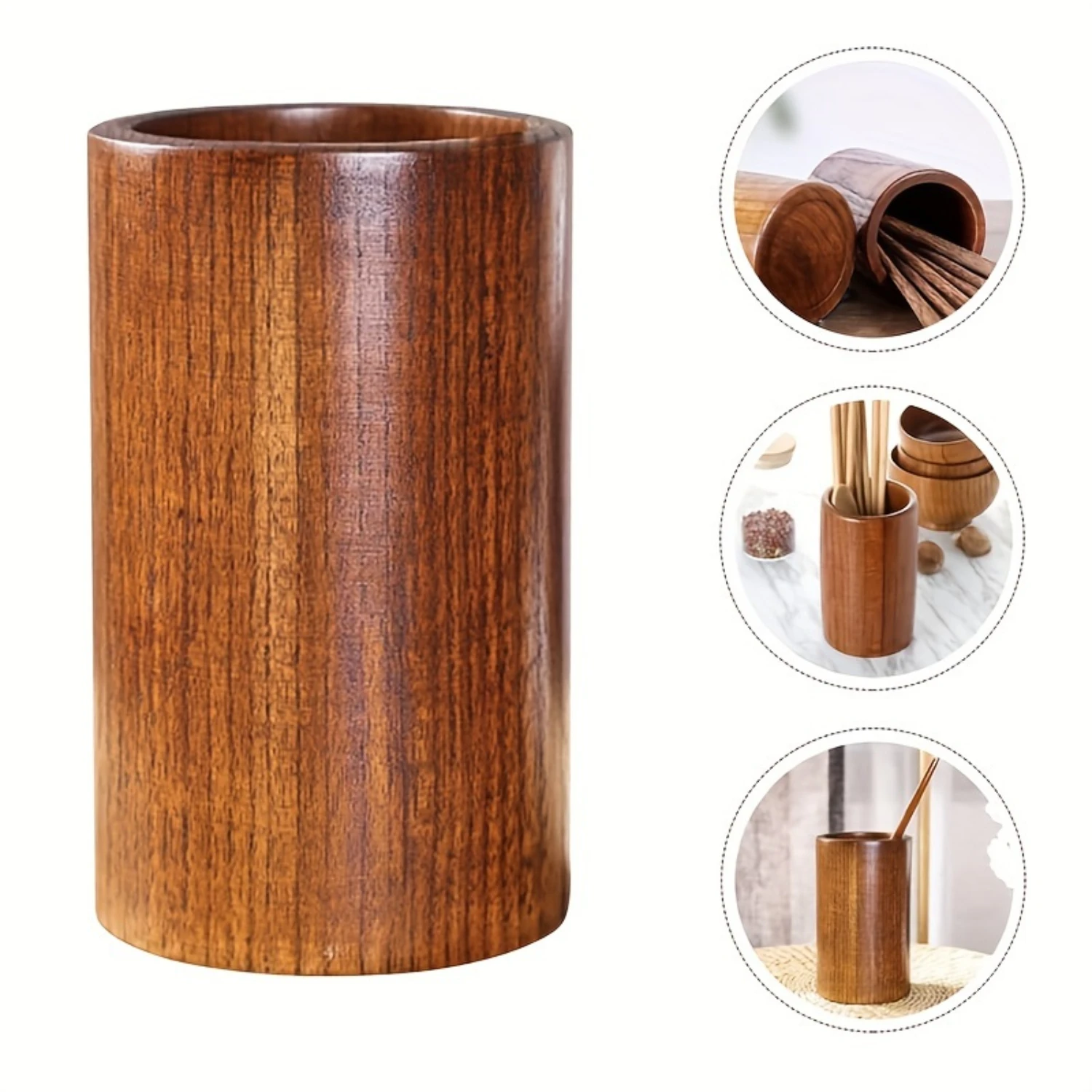 1pc Utensil Crock, 3.54''x5.12''/9cm*13cm Wooden Utensil Holder, Countertop Rustic Shovel Straws Stand, For Kitchen Counter, Ca
1pc Utensil Crock, 3.54''x5.12''/9cm*13cm Wooden Utensil Holder, Countertop Rustic Shovel Straws Stand, For Kitchen Counter, Ca