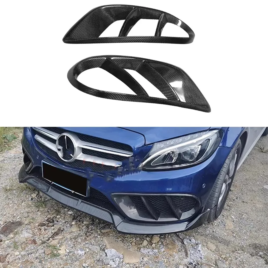 For Mercedes Benz C Class W205 C200 C260 C300 Carbon Fiber Fog lamp frame grill Front Bumper Air Vent Cover Tuyere Body Kit
For Mercedes Benz C Class W205 C200 C260 C300 Carbon Fiber Fog lamp frame grill Front Bumper Air Vent Cover Tuyere Body Kit