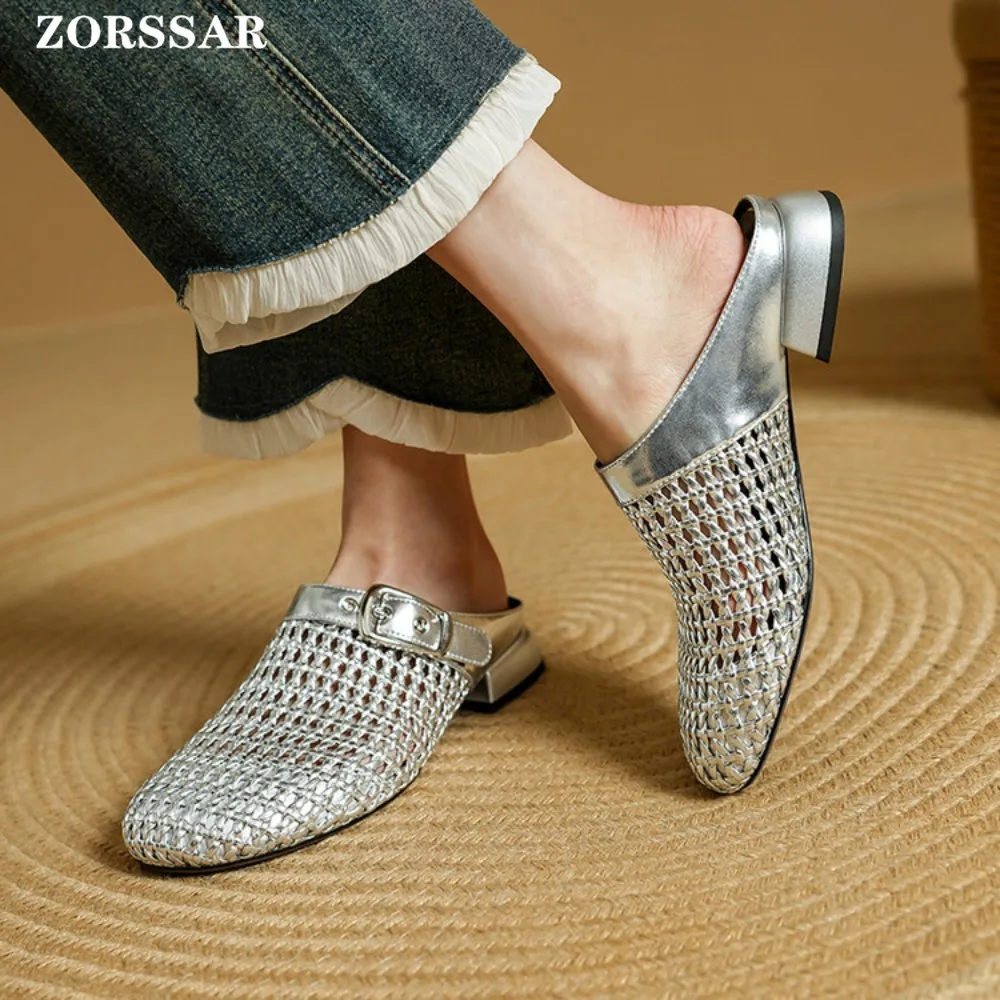 Women's Summer Sandals Slip-On Mules Comfortable Woman Shoes Slippers Women Mule Half Shoes for Ladies 2025 Spring Trend
Women's Summer Sandals Slip-On Mules Comfortable Woman Shoes Slippers Women Mule Half Shoes for Ladies 2025 Spring Trend