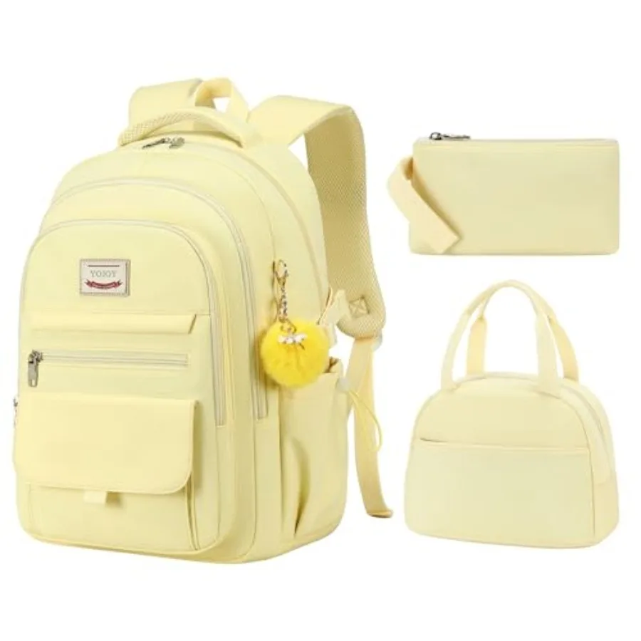 School Bag for Teens GirlsGirls Backpack 3 PCS Backpack for Girl 15.6 Inch Laptop with Lunch Box Pencil Pouch Set Set
School Bag for Teens GirlsGirls Backpack 3 PCS Backpack for Girl 15.6 Inch Laptop with Lunch Box Pencil Pouch Set Set