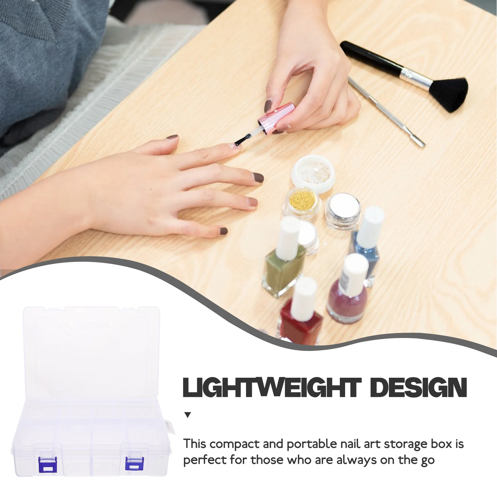 Plastic Storage Box 8 Compartments 23x16x6cm Transparent Double Layer Nail Drill Kit Beads Rhinestone Organizer Art Supply
Plastic Storage Box 8 Compartments 23x16x6cm Transparent Double Layer Nail Drill Kit Beads Rhinestone Organizer Art Supply