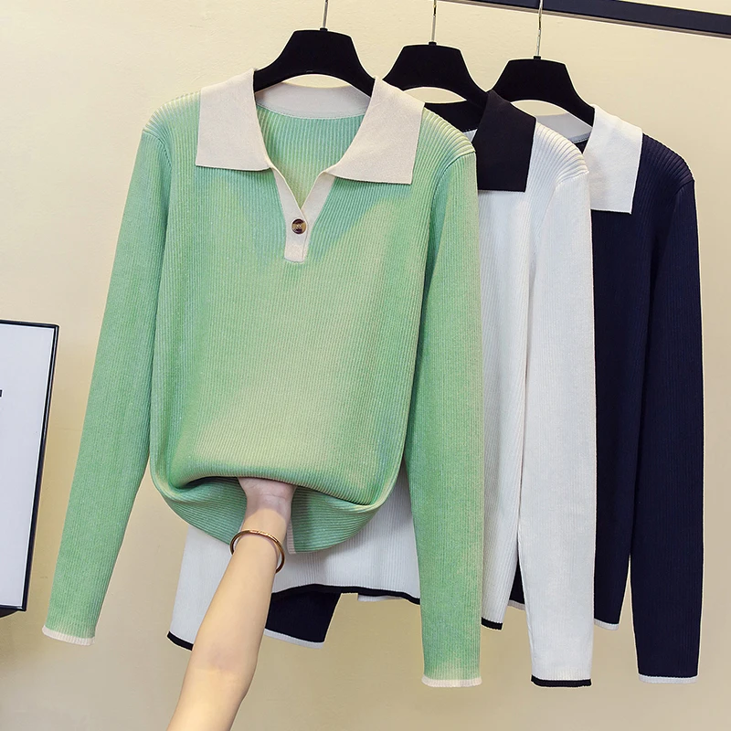 Women Winter Polo Collar Sweater and jumpers Fall Korean Fashion Oversized Long Sleeve Pullover Top Thick Baggy Jumper
Women Winter Polo Collar Sweater and jumpers Fall Korean Fashion Oversized Long Sleeve Pullover Top Thick Baggy Jumper