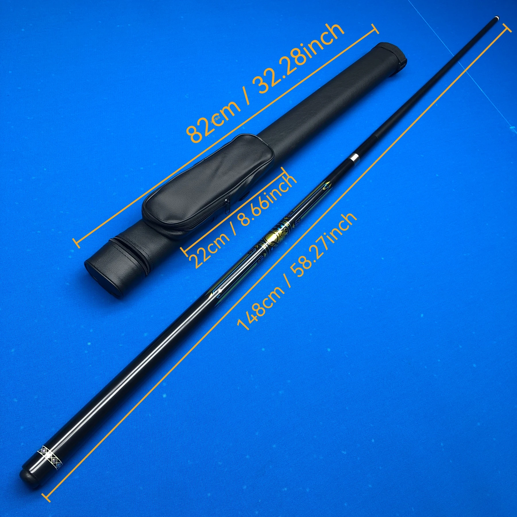 Artistic Design Fiberglass Pool Cue 12.5mm Multi-Layer Tip Stainless Quick Joint 1/2 Split with Protective Hard Case
Artistic Design Fiberglass Pool Cue 12.5mm Multi-Layer Tip Stainless Quick Joint 1/2 Split with Protective Hard Case