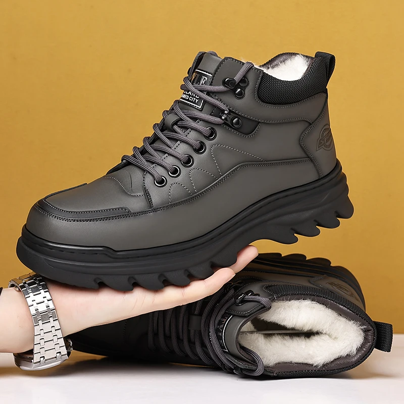 Winter Men's Hiking Boots Outdoor Men Snow Boots Keep Warm leather Climbing Shoes Man Work Boots Men Causal Sneakers Men
Winter Men's Hiking Boots Outdoor Men Snow Boots Keep Warm leather Climbing Shoes Man Work Boots Men Causal Sneakers Men