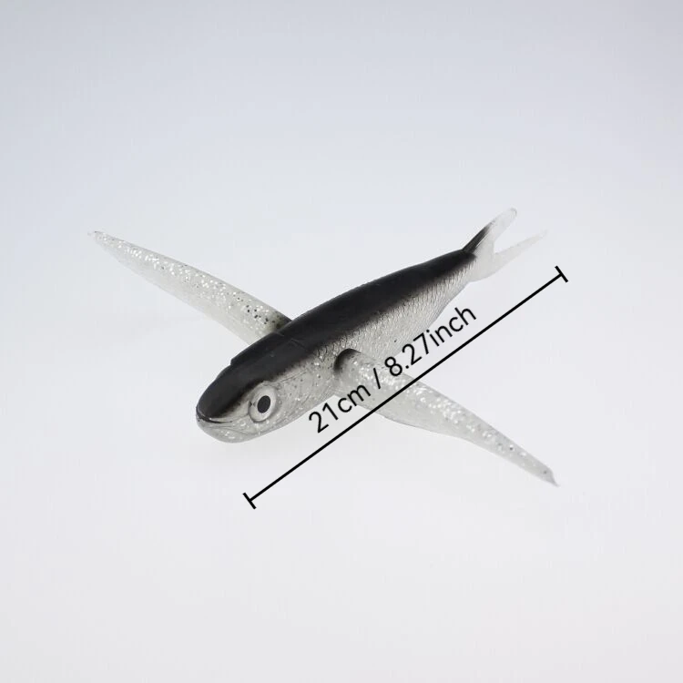 Bionic Flying Fish Lure 21cm 124g Tuna Saltwater Fishing Soft Bait with Large Wings Design for Deep Sea Boat Fishing
Bionic Flying Fish Lure 21cm 124g Tuna Saltwater Fishing Soft Bait with Large Wings Design for Deep Sea Boat Fishing