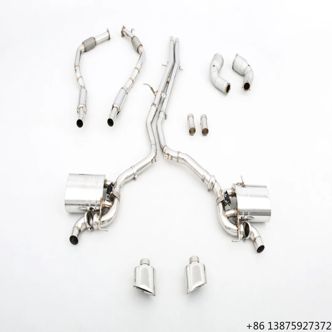 Factory Customization 304 Stainless Steel/Titanium Valved Exhaust System Designed for RS4 B9 2.9T EA839
Factory Customization 304 Stainless Steel/Titanium Valved Exhaust System Designed for RS4 B9 2.9T EA839