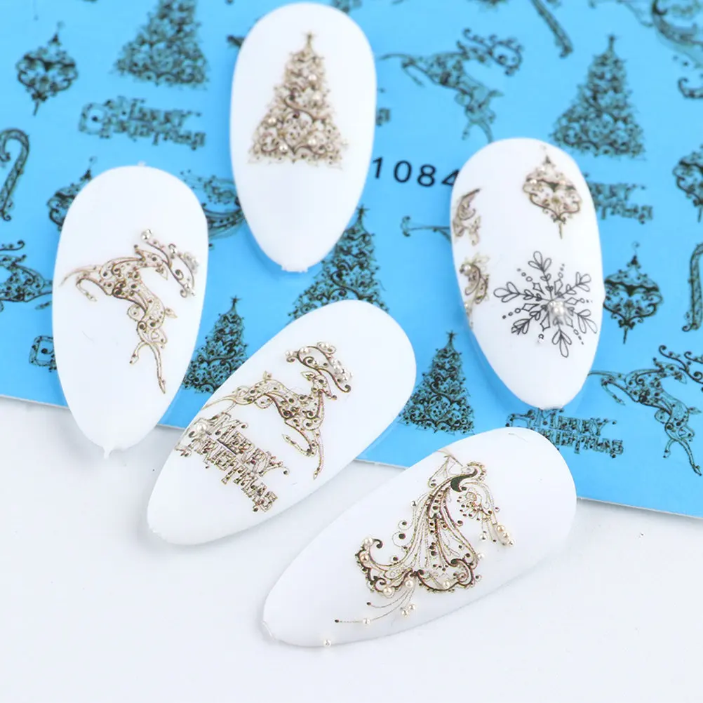 32 Pcs Nail Stickers Christmas Deer Snowflakes Decals Self Adhesive Art Accessories Decoration
32 Pcs Nail Stickers Christmas Deer Snowflakes Decals Self Adhesive Art Accessories Decoration