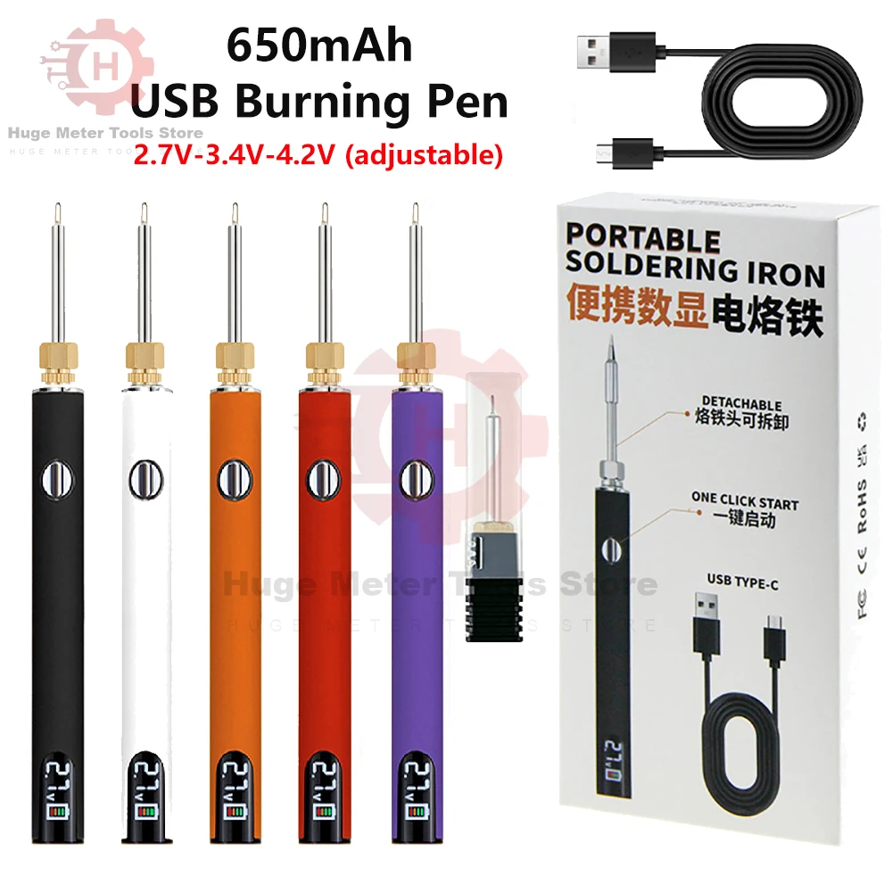 Комплект мини-паяльника 510 330-450 ℃ Электрический паяльник USB с регулируемым напряжением температуры, умный сварочный инструмент для пайки
Комплект мини-паяльника 510 330-450 ℃ Электрический паяльник USB с регулируемым напряжением температуры, умный сварочный инструмент для пайки