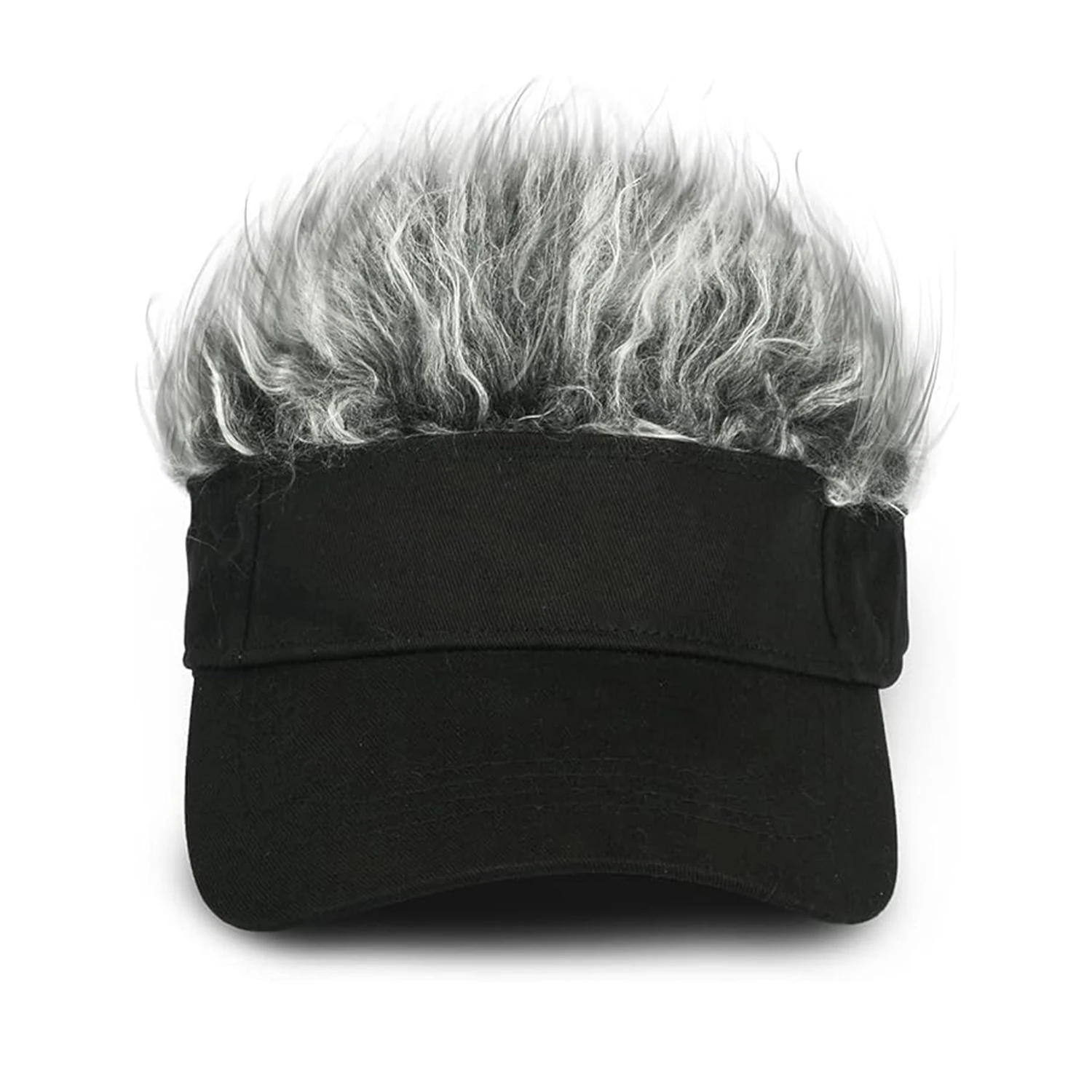 Men's Visor with Hair Fake Hairs Visor Hat with Hair for Men Funny Spiked Sun Hats Novelty Baseball Wig Caps synthetic
Men's Visor with Hair Fake Hairs Visor Hat with Hair for Men Funny Spiked Sun Hats Novelty Baseball Wig Caps synthetic