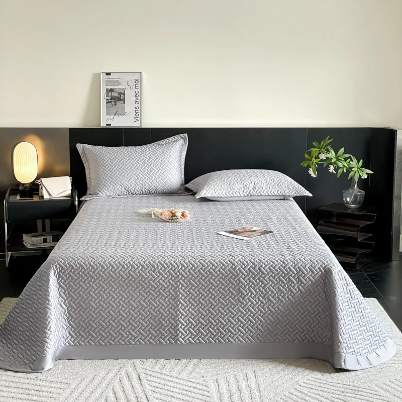 Cooling Bedspread Quilt Set 3PCS Elegant Embroidered Silky Tencel Summer Lightweight Comforter Coverlet Quilted Blanket for Bed
Cooling Bedspread Quilt Set 3PCS Elegant Embroidered Silky Tencel Summer Lightweight Comforter Coverlet Quilted Blanket for Bed