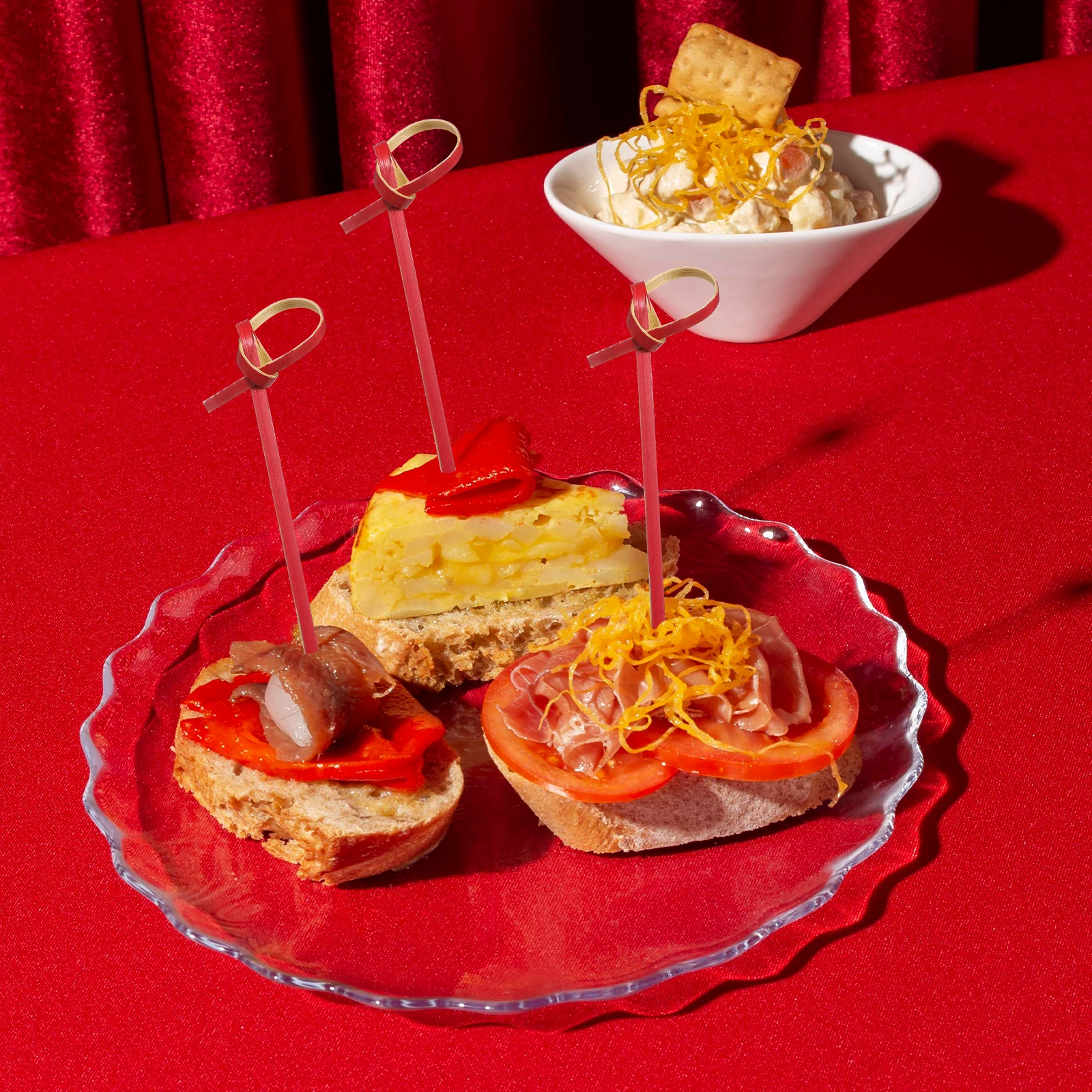 100pcs Bamboo Fruit Picks Handmade Knot Design Smooth Cocktail Sticks For Cake Cupcake Decoration Party Snack Food Picks Kitchen
100pcs Bamboo Fruit Picks Handmade Knot Design Smooth Cocktail Sticks For Cake Cupcake Decoration Party Snack Food Picks Kitchen