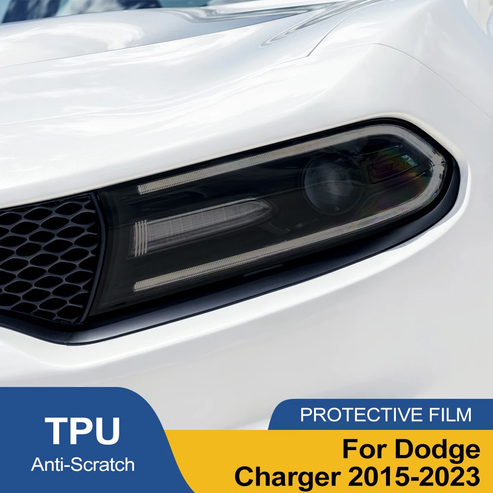 For Dodge Charger 2015-2023 Car Headlight Protective Film Smoke Black High-Gloss Pre Cut TPU PPF Anti-Scratch Vinyl Wrap Film
For Dodge Charger 2015-2023 Car Headlight Protective Film Smoke Black High-Gloss Pre Cut TPU PPF Anti-Scratch Vinyl Wrap Film